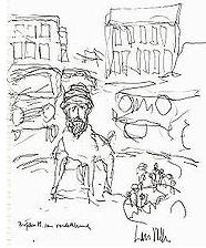 Mohammed as a roundabout dog: cartoon by Lars Vilks Mohammed as a roundabout dog: cartoon by Lars Vilks